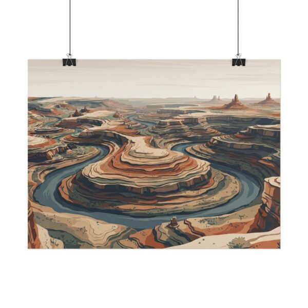 14542790226340846865_2048-1.jpeg Desert Canyon Rolled Poster — Retro Landscape Art Print