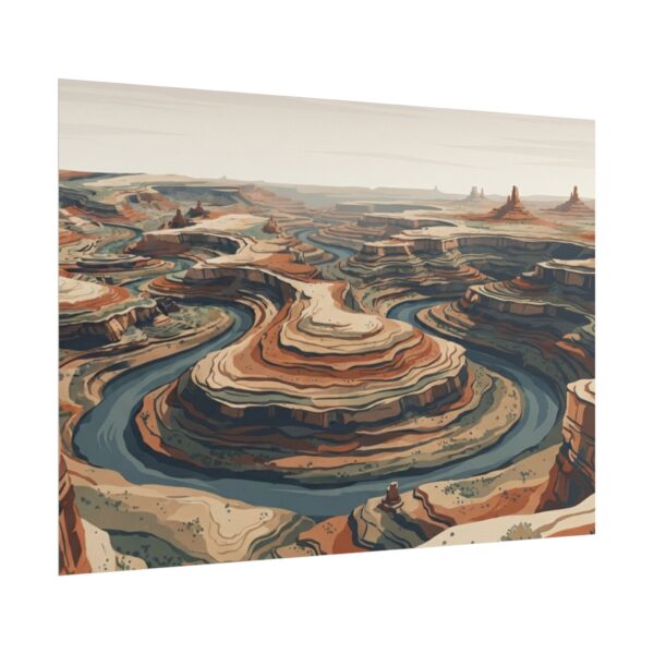 15302429658360314768_2048-1.jpeg Desert Canyon Rolled Poster — Retro Landscape Art Print