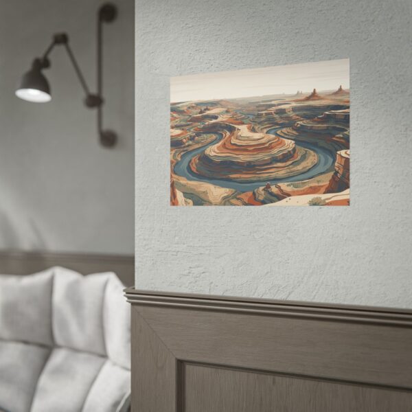 18155258166035517280_2048-1.jpeg Desert Canyon Rolled Poster — Retro Landscape Art Print