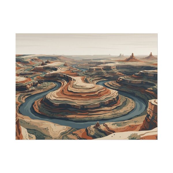 3729848952572013329_2048-1.jpeg Desert Canyon Rolled Poster — Retro Landscape Art Print