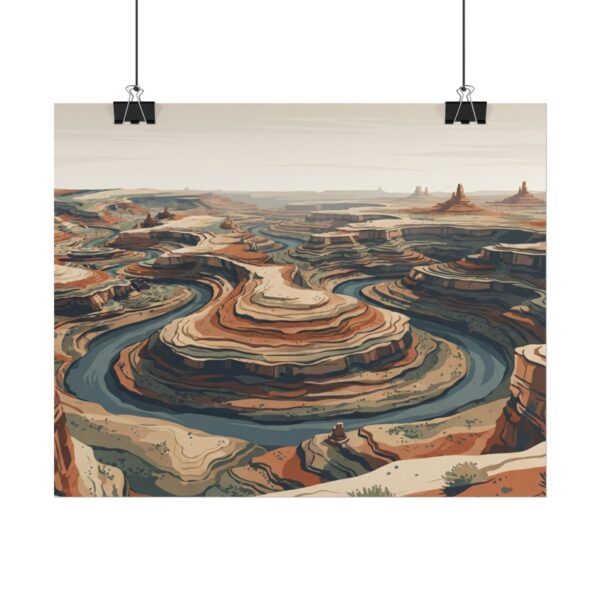475634328878449712_2048-1.jpeg Desert Canyon Rolled Poster — Retro Landscape Art Print