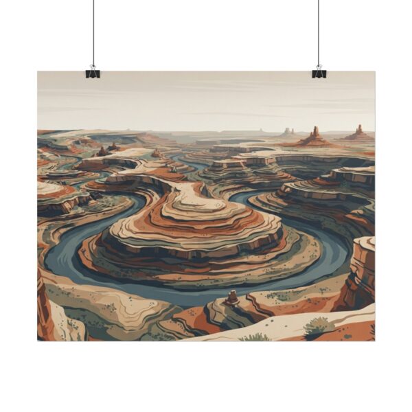 4769576183341197550_2048-1.jpeg Desert Canyon Rolled Poster — Retro Landscape Art Print