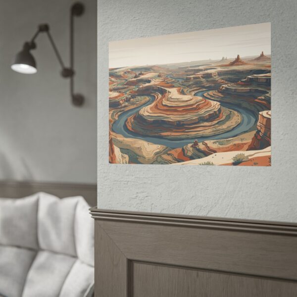 5105061721208247328_2048-1.jpeg Desert Canyon Rolled Poster — Retro Landscape Art Print