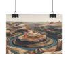 7096098275382735347_2048-1.jpeg Desert Canyon Rolled Poster — Retro Landscape Art Print