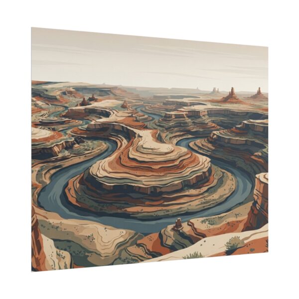 9531374871189720996_2048-1.jpeg Desert Canyon Rolled Poster — Retro Landscape Art Print